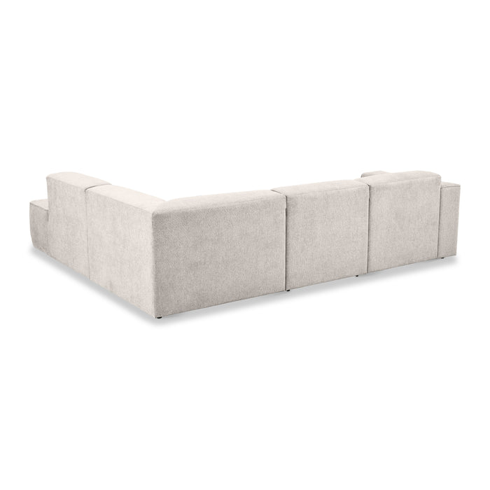 by fonQ Stretch Hoekbank Rechts - Naturel