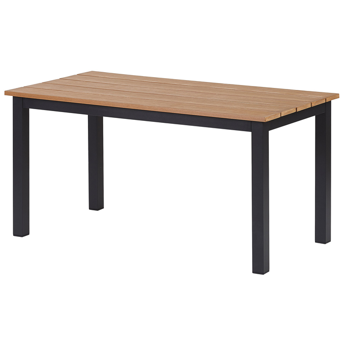 Beliani - MESSINA - Loungeset voor 5 - Zwart - Aluminium