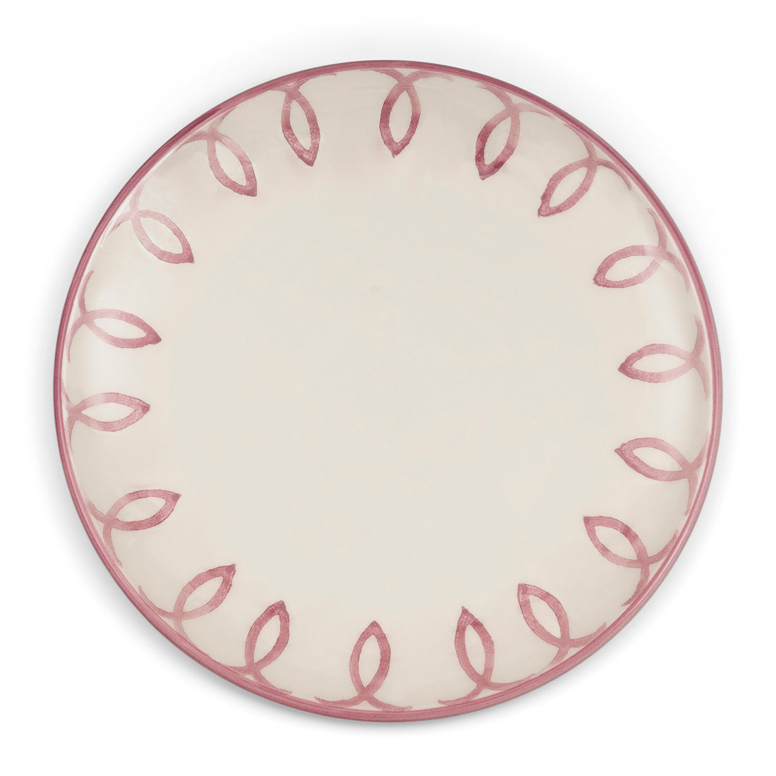 Riviera Maison ontbijtbord Roze gekleurde print - Menton - Aardewerk