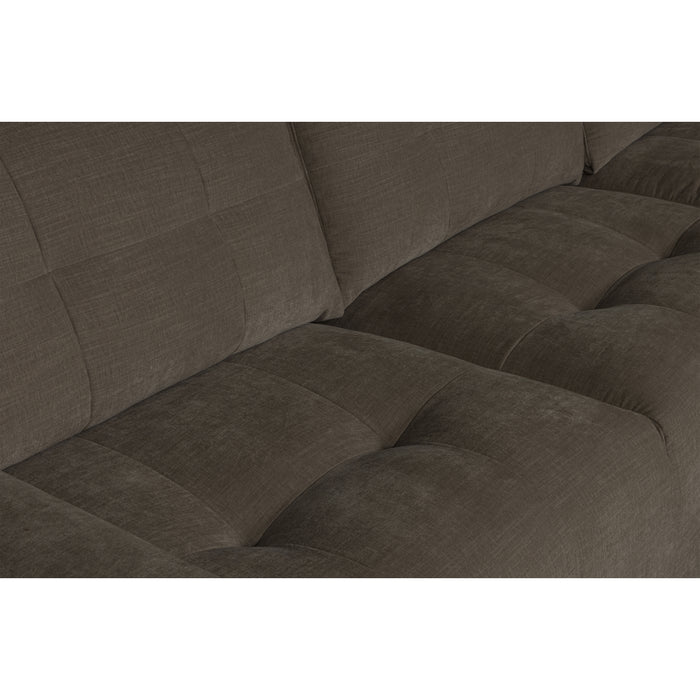 vtwonen Bar Chaise Longue Rechts - Stof - Antraciet - 87x280x170