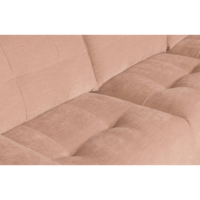 vtwonen Bar Chaise Longue Rechts - Stof - Roze - 87x280x170