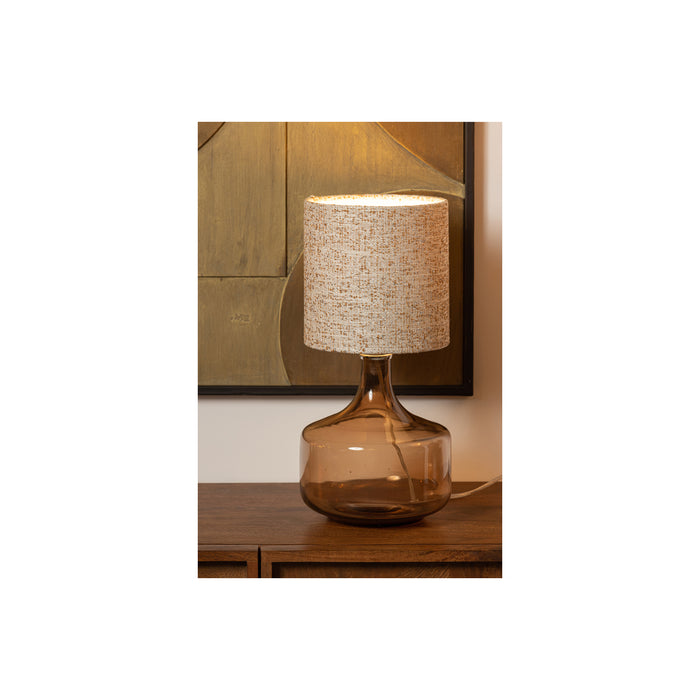 WOOOD Tafellamp Autumn - Polyester - Zand Melange - 50x21x21