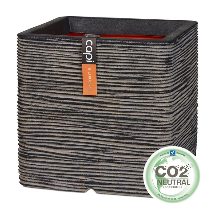 Capi Europe Nature Rib Vierkant Bloempot 50 x 50 cm