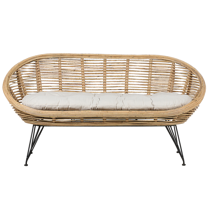 Beliani - MARATEA| CESENATICO - Loungeset met salontafels- Lichtbeige