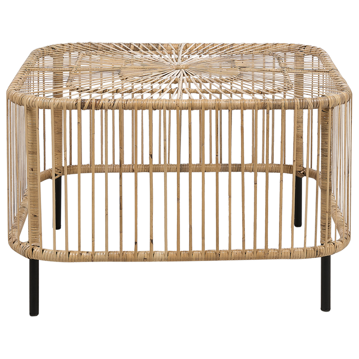 Beliani - MARATEA| CESENATICO - Loungeset met salontafels- Lichtbeige