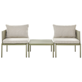 Beliani - TERRACINA - Loungeset voor 2 - Groen - Aluminium
