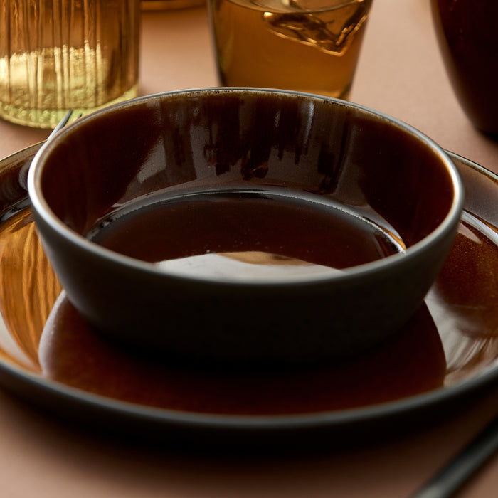 Bitz Dinerbord Gastro Zwart|amber ø 27 cm
