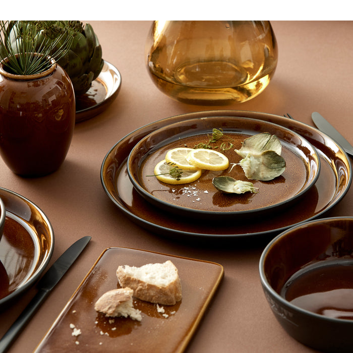 Bitz Dinerbord Gastro Zwart|amber ø 27 cm
