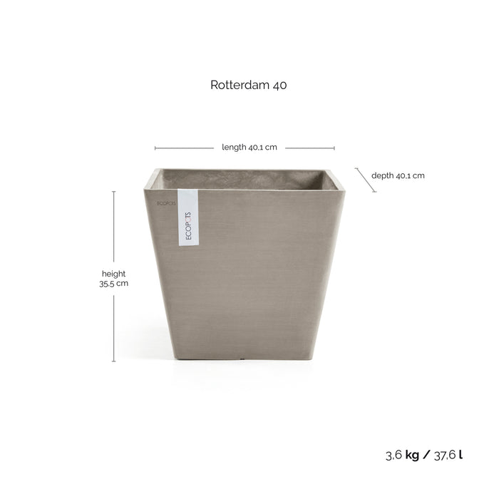 Ecopots Rotterdam 40   Taupe