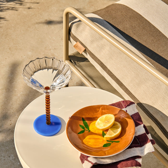 ferm LIVING Desert Lounger - Cashmere - Chocolate / Off-White