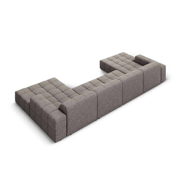 Cosmopolitan Design Chicago U-bank - Chenille - Grijs
