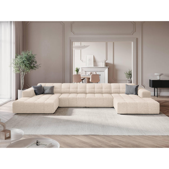 Cosmopolitan Design Chicago U-bank  - Chenille - Crème