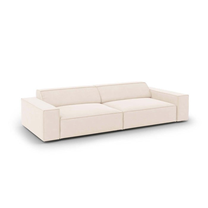 Micadoni Jodie 3-zitsbank - Fluweel - Crème
