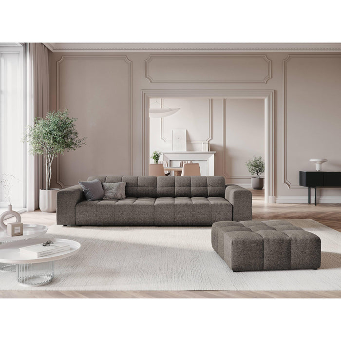 Cosmopolitan Design Chicago 4-zitsbank - Chenille - Grijs