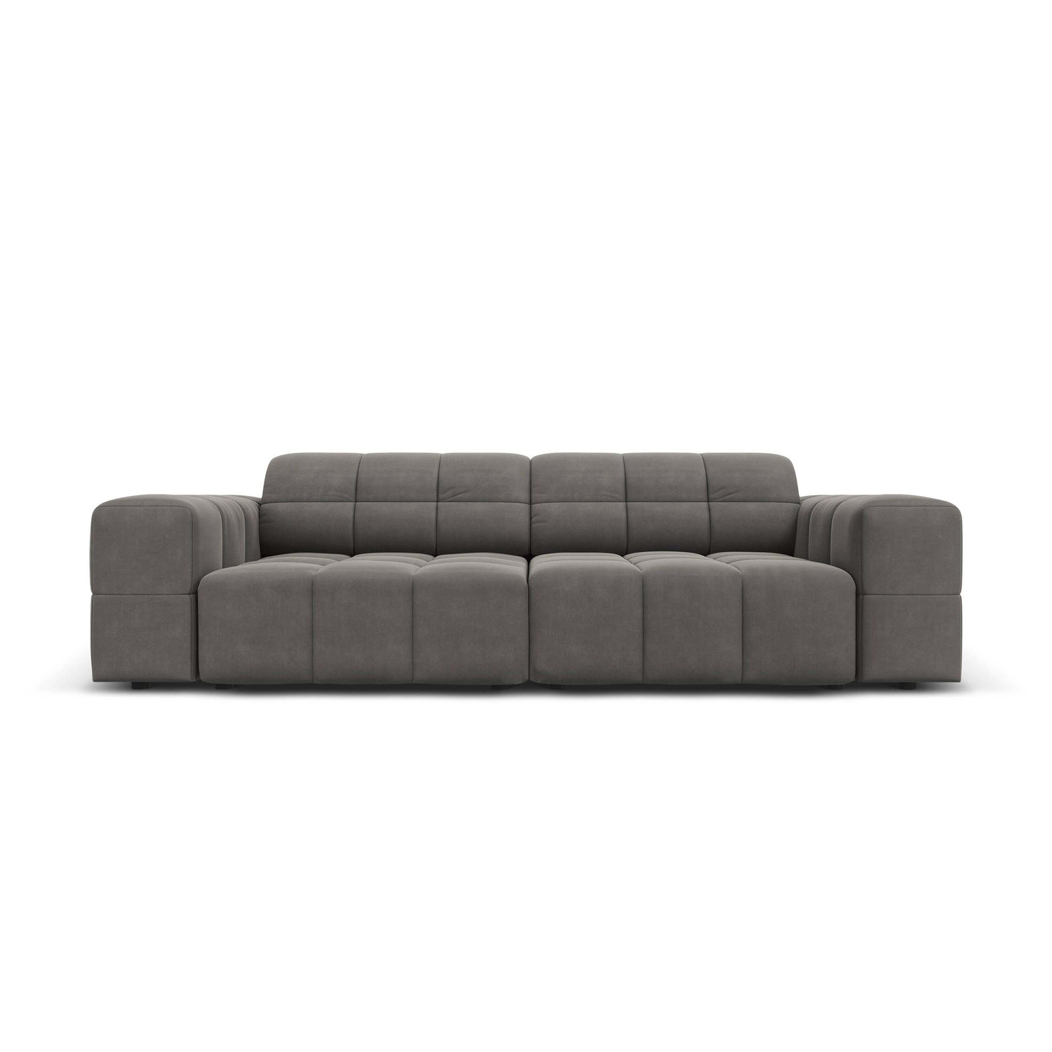 Cosmopolitan Design Chicago 3-zitsbank  - Velvet - Lichtgrijs