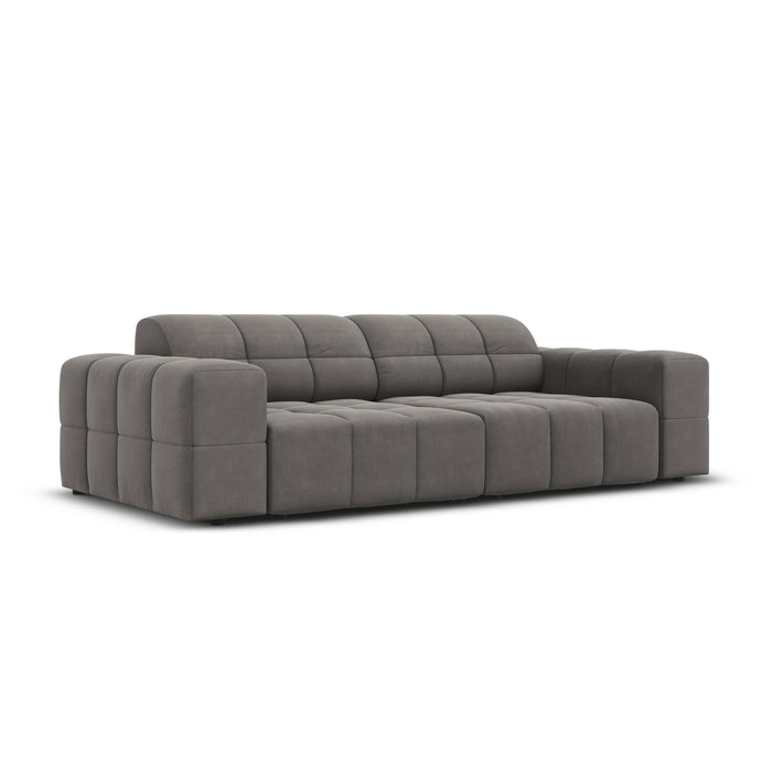 Cosmopolitan Design Chicago 3-zitsbank  - Velvet - Lichtgrijs