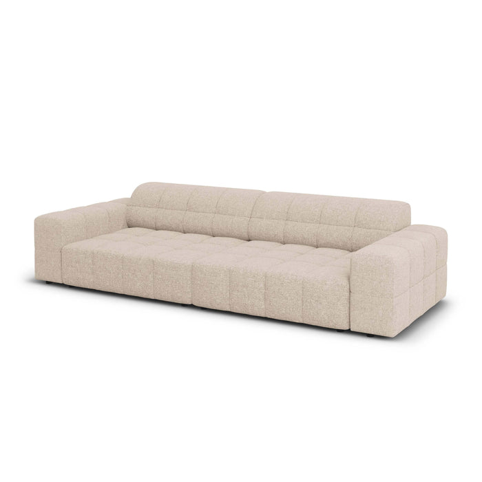 Cosmopolitan Design Chicago 4-zitsbank - Chenille - Lichtbeige