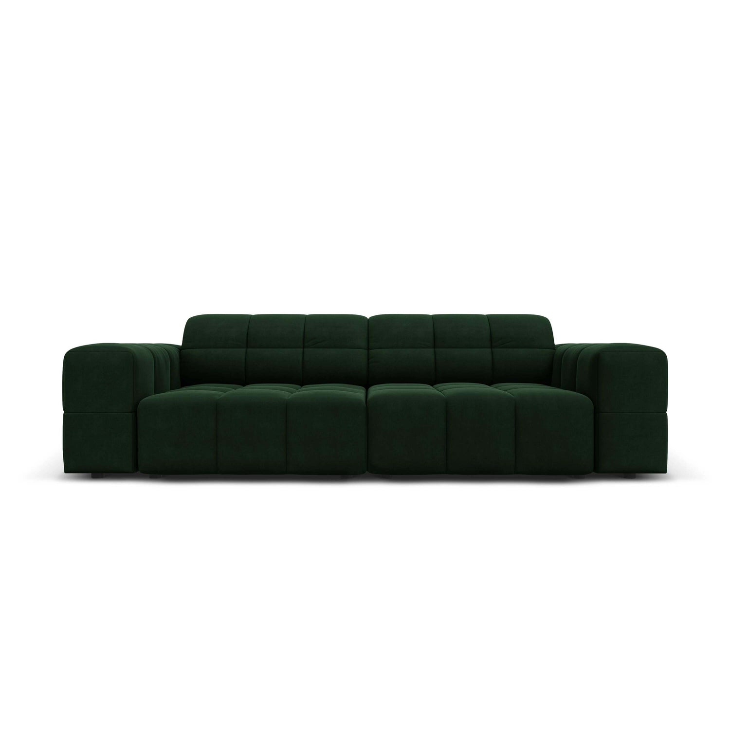 Cosmopolitan Design Chicago 3-zitsbank - Velvet - Flessengroen
