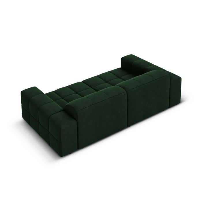 Cosmopolitan Design Chicago 3-zitsbank - Velvet - Flessengroen