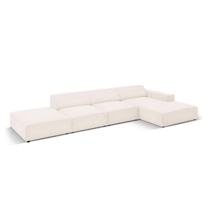 Micadoni Jodie Hoekbank Rechts - Links Open 5-zits - Chenille - Crème
