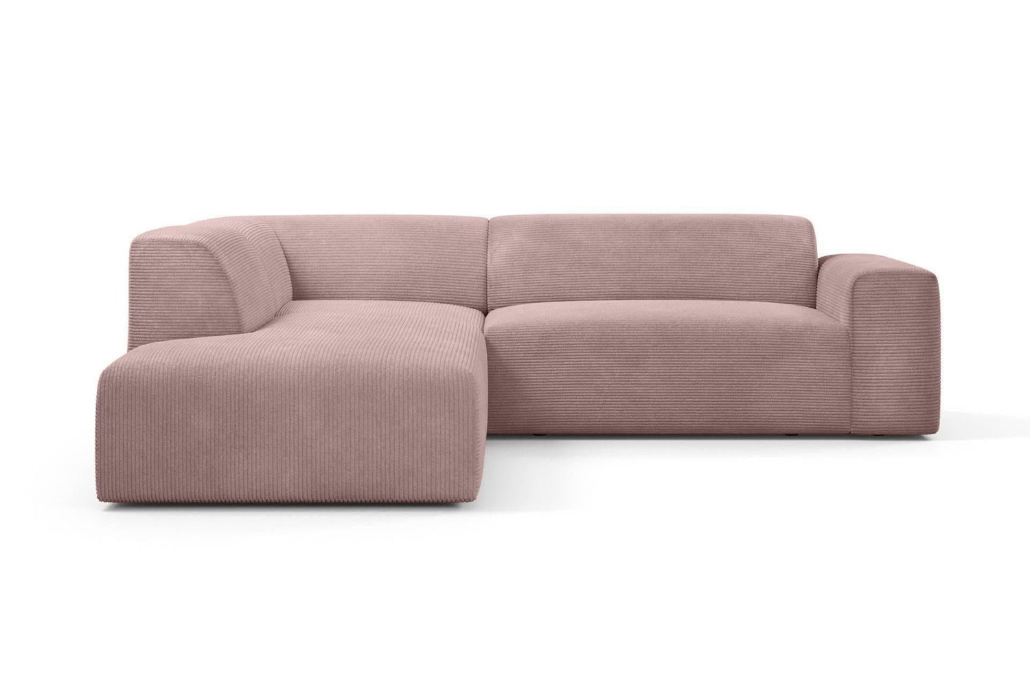 NADUVI Collection Nina Big Hoekbank Links - Ribstof - Lila
