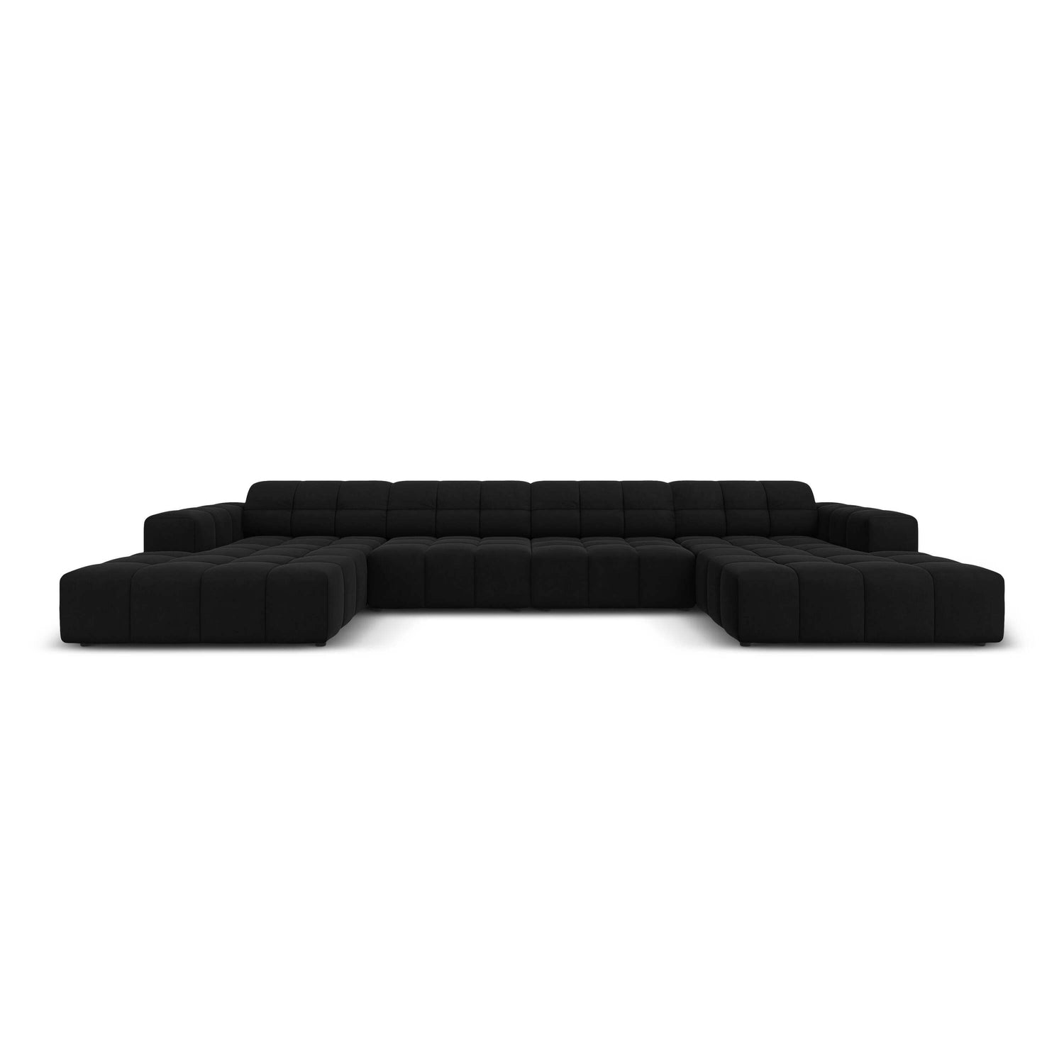 Cosmopolitan Design Chicago U-bank - Velvet - Zwart