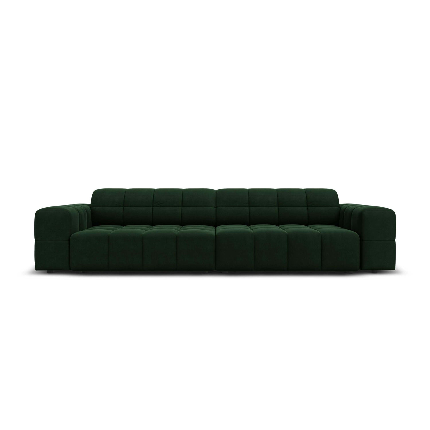 Cosmopolitan Design Chicago 4-zitsbank - Velvet - Flessengroen