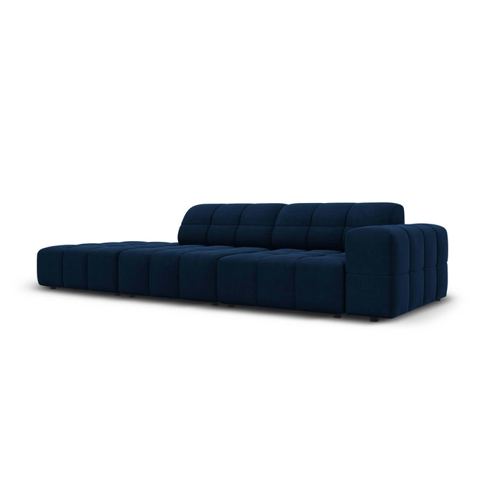 Cosmopolitan Design Chicago 4-zitsbank Links Open - Velvet - Koningsblauw