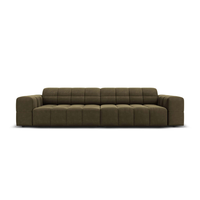 Cosmopolitan Design Chicago 4-zitsbank - Velvet - Olijfgroen