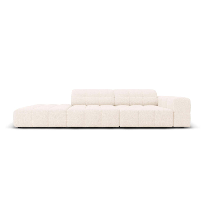 Cosmopolitan Design Chicago 4-zitsbank Links Open - Chenille - Crème