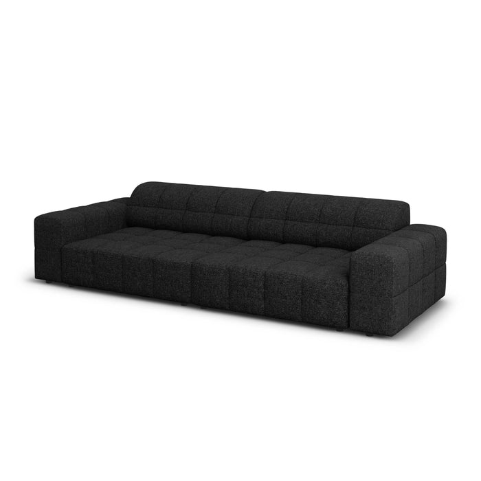 Cosmopolitan Design Chicago 4-zitsbank - Chenille - Zwart
