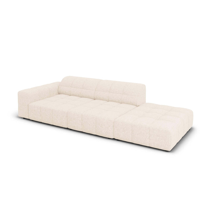 Cosmopolitan Design Chicago 4-zitsbank Rechts Open - Chenille - Crème