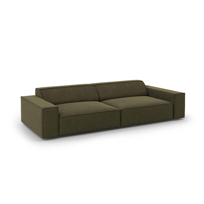 Micadoni Jodie 4-zitsbank - Fluweel - Groen