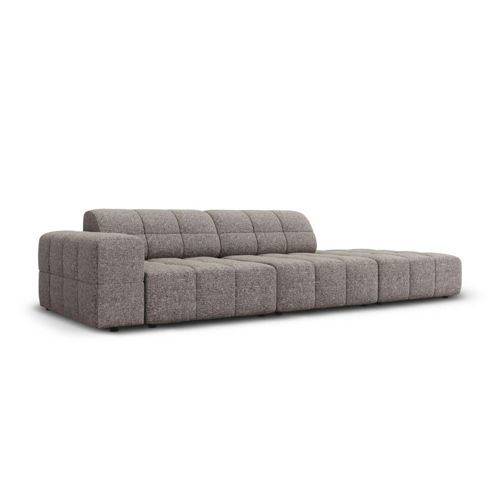 Cosmopolitan Design Chicago 4-zitsbank Rechts Open - Chenille - Lichtgrijs