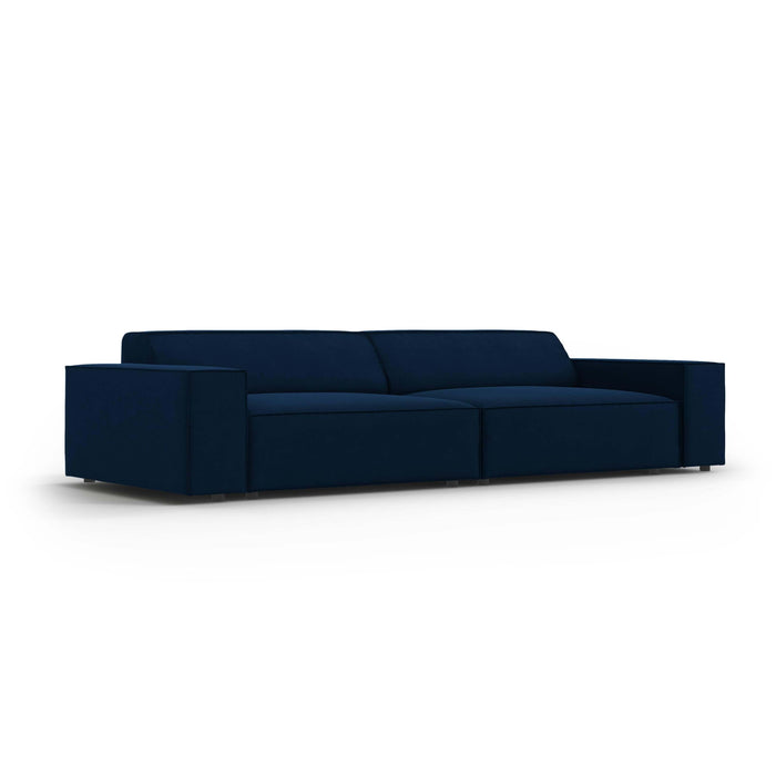 Micadoni Jodie 4-zitsbank - Fluweel - Donkerblauw