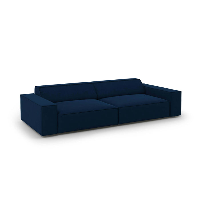 Micadoni Jodie 4-zitsbank - Fluweel - Donkerblauw