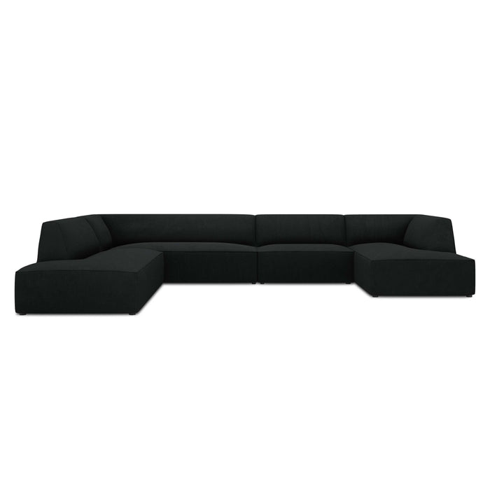 Windsor & Co Sao U-bank - Hoek Links - Ribstof - Zwart