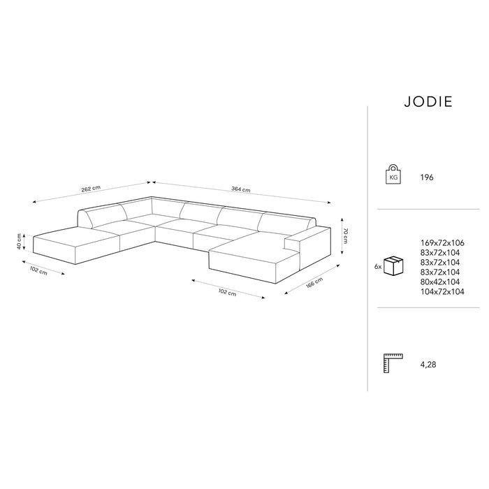 Micadoni Jodie U-bank Links - Geweven - Crème