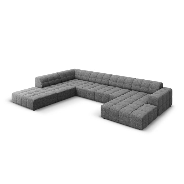 Cosmopolitan Design Chicago U-bank - Hoek Links - Chenille - Lichtgrijs