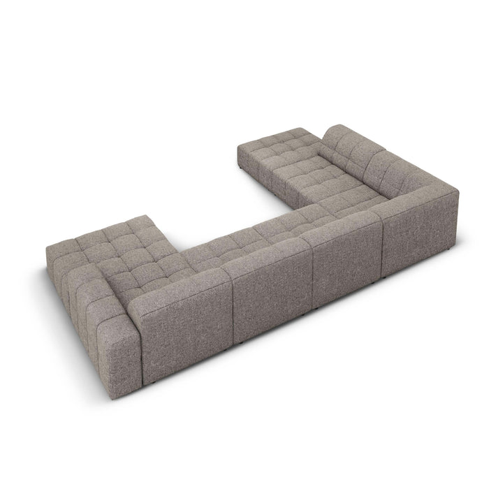 Cosmopolitan Design Chicago U-bank - Hoek Links - Chenille - Lichtgrijs