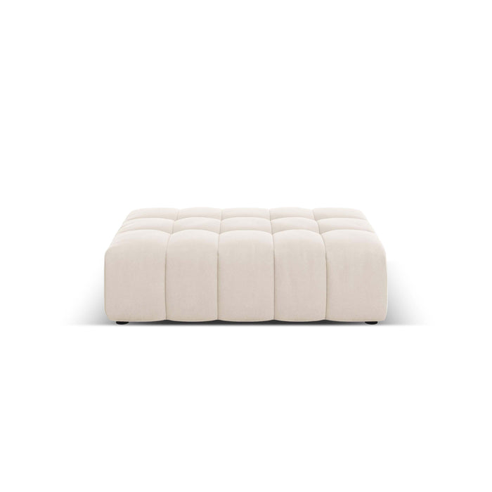 Cosmopolitan Design Chicago Hoekbank met Chaise Longue Rechts - Links Open - Velvet - Crème