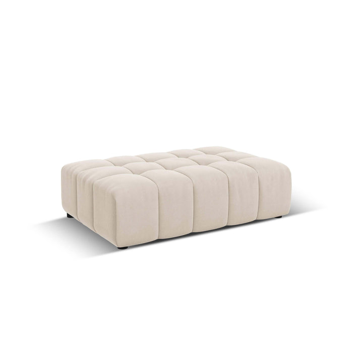 Cosmopolitan Design Chicago Hoekbank met Chaise Longue Rechts - Links Open - Velvet - Crème