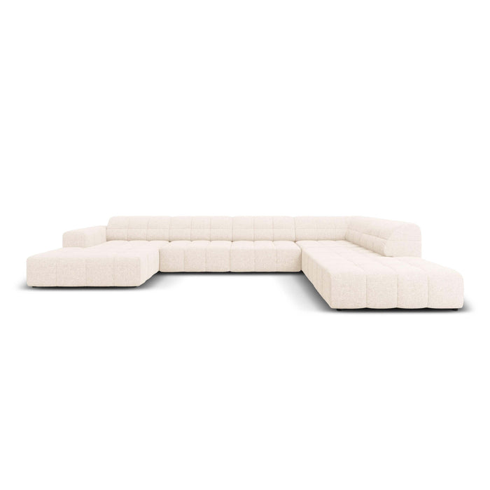 Cosmopolitan Design Chicago U-bank - Hoek Rechts - Chenille - Crème