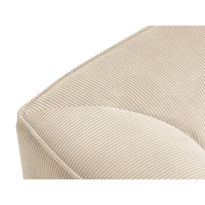 Windsor & Co Sao 4-zitsbank - Ribstof - Lichtbeige