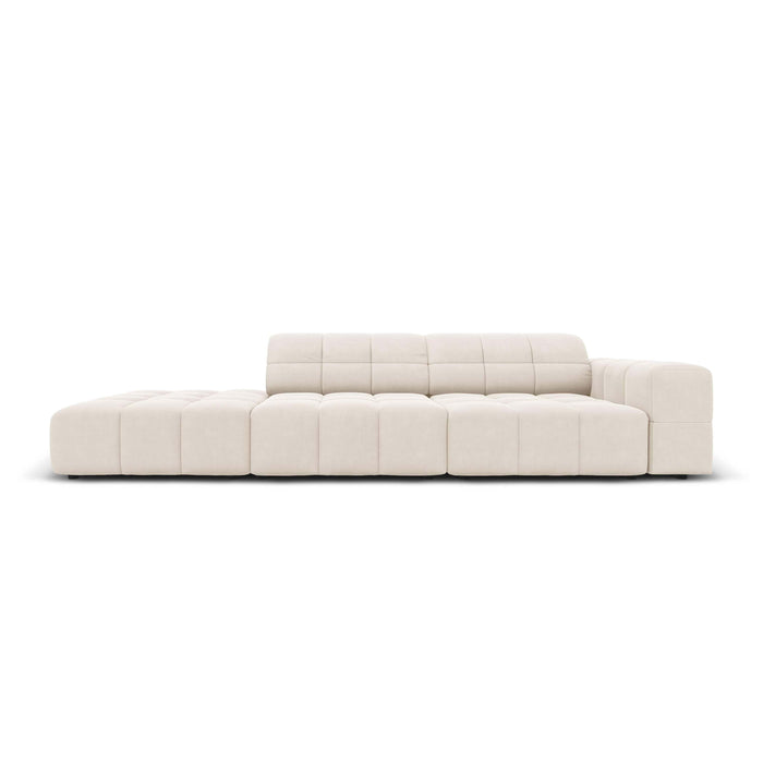 Cosmopolitan Design Chicago 4-zitsbank Links Open - Velvet - Crème