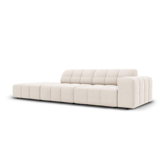 Cosmopolitan Design Chicago 4-zitsbank Links Open - Velvet - Crème