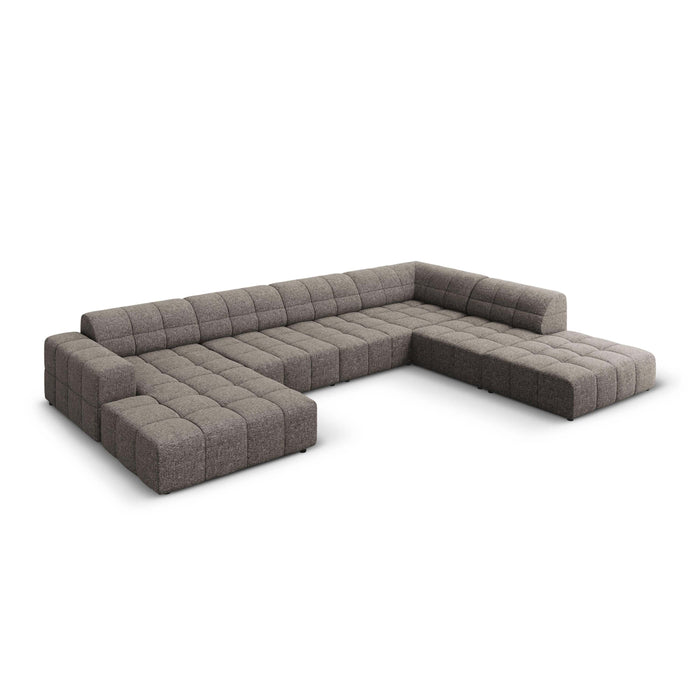Cosmopolitan Design Chicago U-bank - Hoek Rechts - Chenille - Lichtgrijs