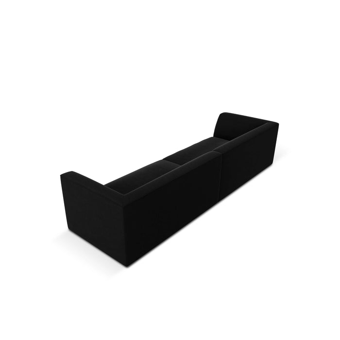 Windsor & Co Sao 4-zitsbank - Velvet - Zwart