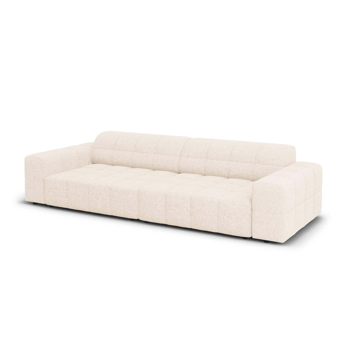 Cosmopolitan Design Chicago 4-zitsbank - Chenille - Crème