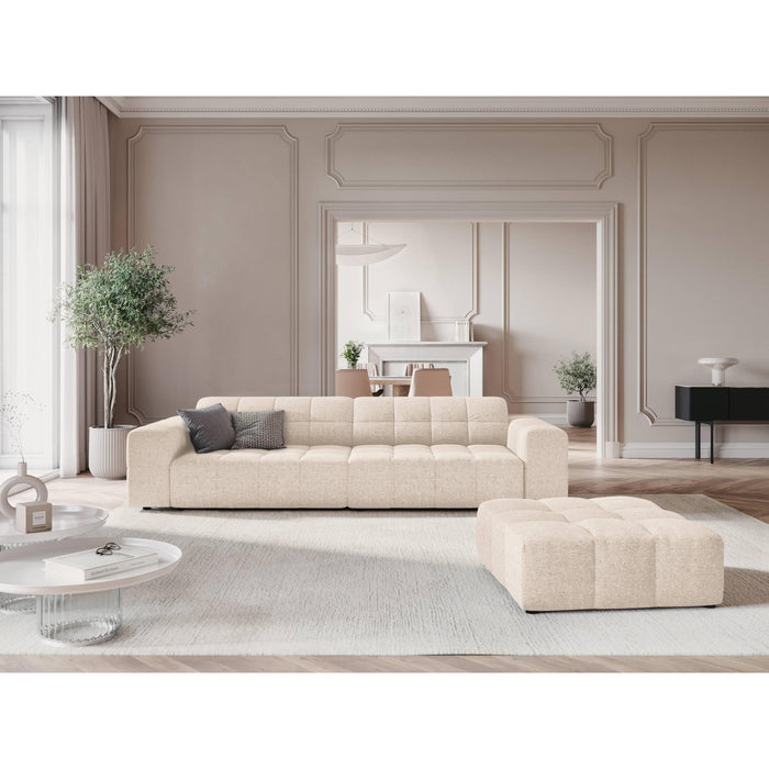 Cosmopolitan Design Chicago 4-zitsbank - Chenille - Crème